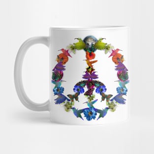 Hummingbird Peace Symbol, Save the Animals Mug